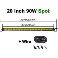 Yellow Spotlights Aihontai 20 Spot with Wire 7 in 13 in 20 in 25 in 32 in 38 inch Ultra Slim Single Row Yellow Mini Led Spotlight