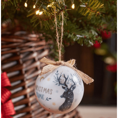 Vintage Baubles Stag 7pc 7 Pack 8 x 8 x 8 cm Christmas Tree Ornament