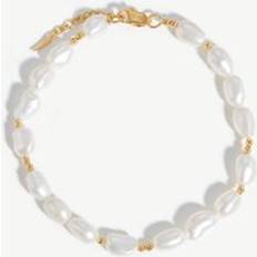 White Anklets Missoma Pearl Beaded Anklet