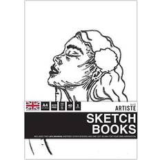 Docrafts Artiste A4 White Life Drawing Sketchbook 3 Pack 29.7 x 21 x 1.5 cm