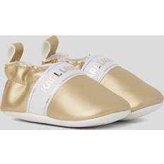 Imiteret læder Tøfler Børnesko Karl Lagerfeld Babytøfler SO CUTE Z30579 - Guld