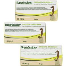 Sculpey Beige Super Polymer Clay 1lb 3 Pkg 3 Pack