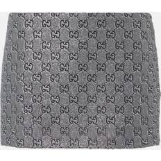 Gucci Kjolar Gucci GG Lamé Miniskirt - Grey