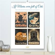 If Movies Where Full Of Cats Wall Calendar 2026 DIN A2 Portrait