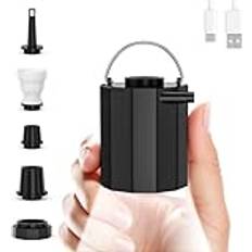 Elektrisk luftpumpe Luftpumper Bärbar Elektrisk Luftpump USB Med 5 Munstycken