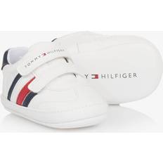 Drenge Lær at gå-sko Børnesko Tommy Hilfiger Flag Contrast Heel Trainers - White