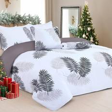 99rooms Double Set Soft Printed Bedding Set Brushed Microfiber Duvet Cover