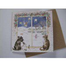 Joy To The World Set of 8 Gold Foiled Christmas Cards