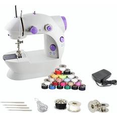 Symaskiner Tomtop Jms Mini Nähmaschine LED Licht Edelstahl