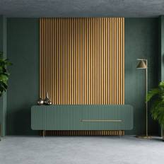 Golden Oak Elevation Acoustic Wall Panelling 600x2400mm