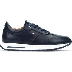 Hanbury Läder Sneakers Hud Karta Nyckelband - Marino