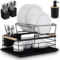 Svart Diskmaskiner Massido Sèche-Vaisselle À Deux Niveaux MS-601 Massido Noir Noir