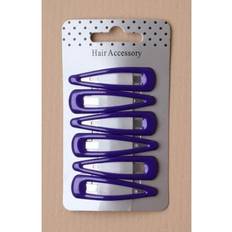 Card of 6 Purple Hair Bendie Clips