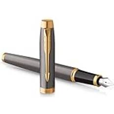 Guld Reservoarpennor Parker Im Core Grey Gt Fountain Pen Fine Gold