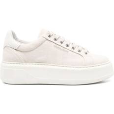 Woolrich Woman Chunky Court Sneakers with Embroidered Logo - Beige