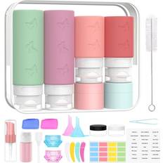 Yes 26 Pack Squeezable Silicone Travel Bottles Set