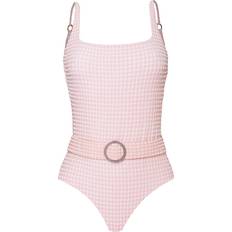 Pq Swim Lucia Belted One-Piece Swimsuit - Ballet