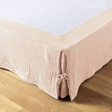 Cache Sommiers Gaze De Coton 140x190 cm Guimauve Cache Sommier Rose