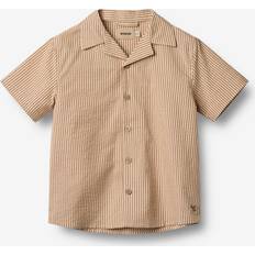 Skjorter Børnetøj på tilbud Wheat Kortærmet Skjorte Anker - Caramel Stripe