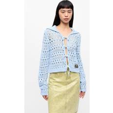 Ganni Koftor Ganni Blue Tie String Cardigan - Soft Chambray