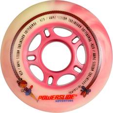 Inlineskates & Rollschuhe Powerslide Princess Girls 4 Units Rad Rot 76 mm 82A