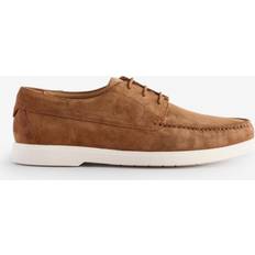 Loake 1880 Sardinia Suede Boat Shoe Loafers - Chestnut