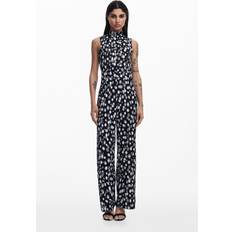 Desigual Svarta Jumpsuits & Overaller Desigual Polka Dot Jumpsuit - Black