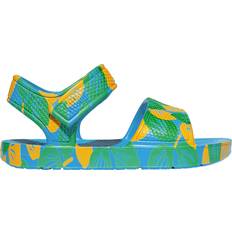 Fitflop iQushion Leaf Print Sandals - Beach Blue Mix