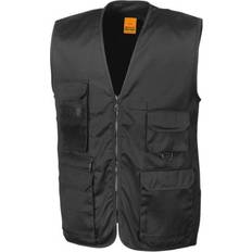 Work Vests Result Work-Guard Adventure Safari Waistcoat - Black