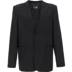 Men Blazers MM6 Maison Margiela Single Breasted Blazer - Black