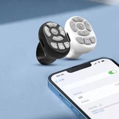 Shutter Releases Kikidex Bluetooth Compatible Remote Control Ring Shape Camera Controller