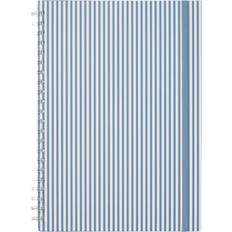 Linjerad Anteckningsbok KIT STRIPE A4 Blå/Vit