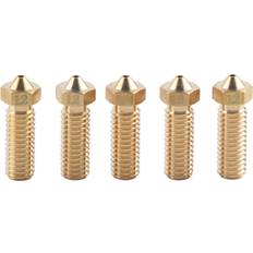 3D Printing Brass 1.75mm 1.2mm High Temperature Resistant CNC Machining Extruder Nozzle 5pcs