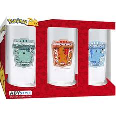 ABYstyle Glas ABYstyle Pokémon 3 Glas Set 3 x 14 cm 6 cm Diameter Dricksglas