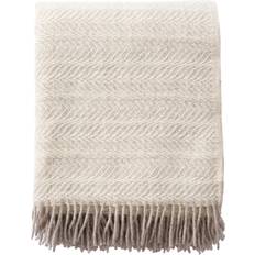 Klippan Yllefabrik Skanör Pläd 130x180 cm Beige Filt (180x130cm)