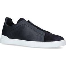 Zegna Shoes Zegna Triple Stitch Mix Low Top Sneakers - Black