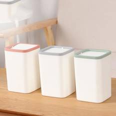 Grandado Waste Bin Small Trash Can Mini Desktop Ashcan Litter Trash Box For Desk Trash Bin - Green