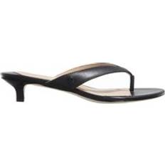 Dame - Læder Klipklappere Lauren Ralph Lauren Francesca Calfskin Sandal - Black