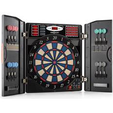 OneConcept Electronic Dartboard And Cabinet Set Matte Black