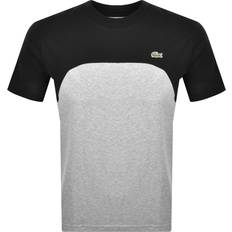 Multicoloured T-shirts Lacoste Cotton Jersey Colour Block T-shirt - Black