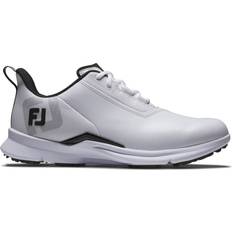 39 Golfsko FootJoy Fuel Vandtætte Herre Golfsko Uden Spikes - White/Grey