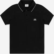 Vita Pikétröjor C.P. Company Polo Svart Met Vit
