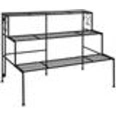 Esschert Design Iron Three Shelf Folding Tagre BPH103 51.5 x 78.9 x 65.3 cm Shelving System