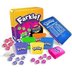 Schmidt Spiele Farkle Deluxe Dice Games Set 36 Kleurrijke Dobbelstenen 6 Rollende Bekers