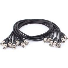 Surveillance Cameras Uxcell 8pcs 1m BNC Male To Male M/M Video Coaxial Cable