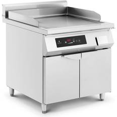 Rubber Feet Crepe Makers Royal Catering Fry Top A Induzione Piastra Grill 10000 W Liscia Timer 180 min 80 - 300 °c