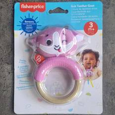 Fisher-Price Pacifiers & Teething Toys Fisher-Price Teether Knit Goat Pink Baby Teether Sensory Toy