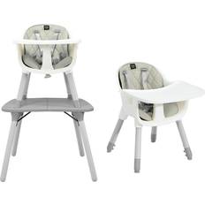 Costway Baby High Chair with 2-Position Removable Tray Grey