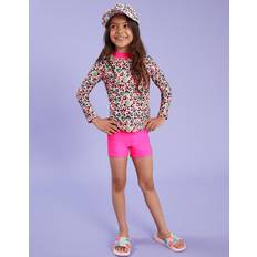 UV Clothes Accessorize Leopard Print Rash Vest Set - Multi