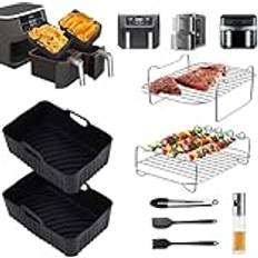 Ankway Ninja Fooditillbehör 8 st Airfryer för Dual AF500EU